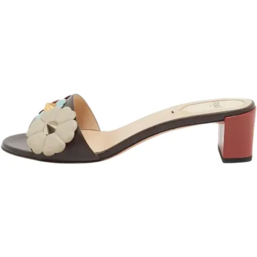 Pre-owned Leather sandals , female, Sizes: 5 UK - Fendi Vintage - Modalova