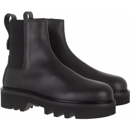 Schwarzer Chelsea Boot mit Lederfinish - Furla - Modalova