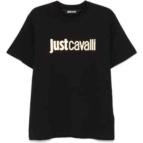 Schwarze T-Shirts und Polos ***cv , Herren, Größe: XL - Just Cavalli - Modalova