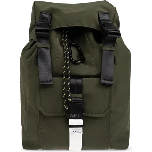 Backpack with logo , male, Sizes: ONE SIZE - A.p.c. - Modalova