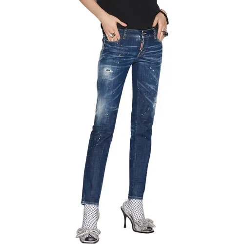 Stilvolle Bequeme Skinny Jeans , Damen, Größe: 2XS - Dsquared2 - Modalova