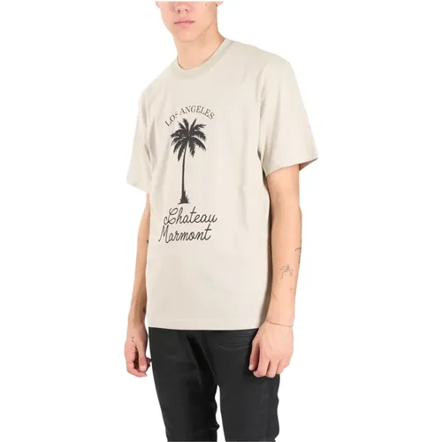 Palm T-Shirt mit Frontdruck , Herren, Größe: L - IH NOM UH NIT - Modalova