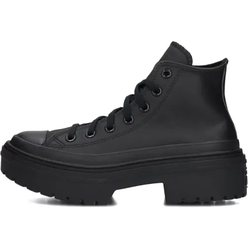 Schwarze High Top Lugged Heel Sneakers , Damen, Größe: 37 1/2 EU - Converse - Modalova