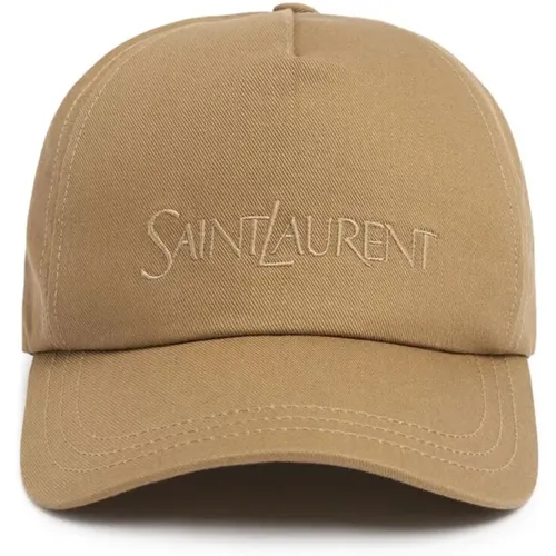 Embroidered Baseball Cap with Adjustable Visor , unisex, Sizes: 57 CM, 59 CM - Saint Laurent - Modalova