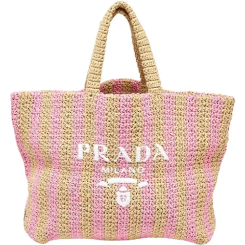 Pre-owned Raffia totes , female, Sizes: ONE SIZE - Prada Vintage - Modalova