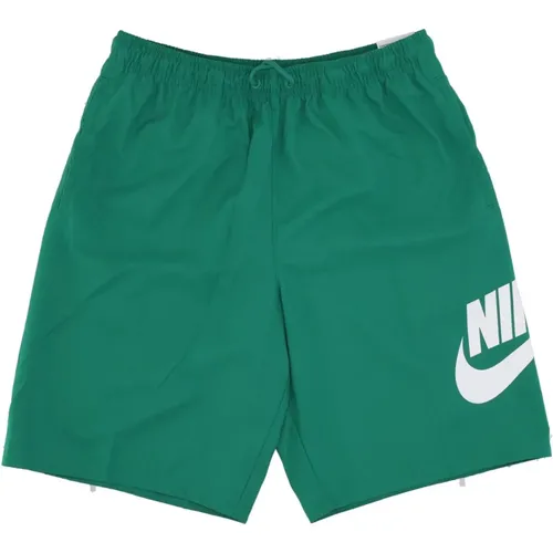 Club Gewebte Kurze Hose Malachit/Weiß , Herren, Größe: L - Nike - Modalova