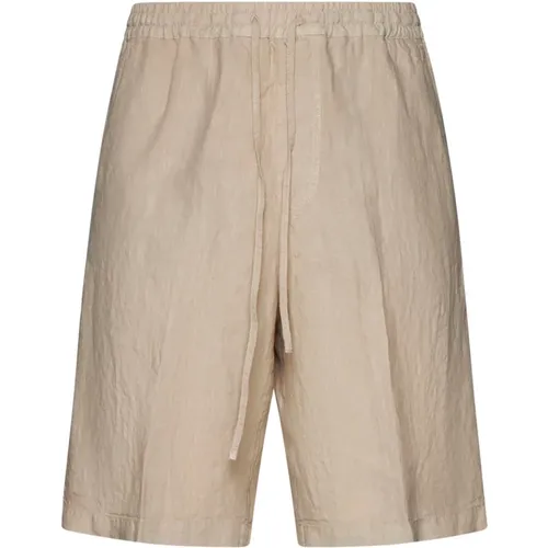 Linen Shorts , male, Sizes: L, S - 120% lino - Modalova