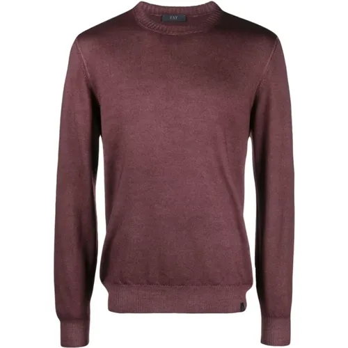 Bordeaux Sweaters for Women , male, Sizes: 3XL - Fay - Modalova
