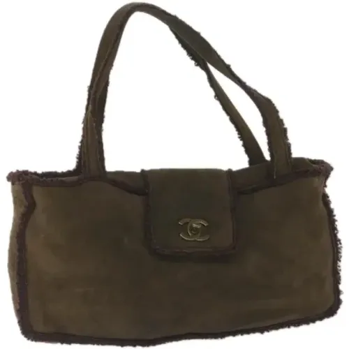 Pre-owned Suede handbags , female, Sizes: ONE SIZE - Chanel Vintage - Modalova