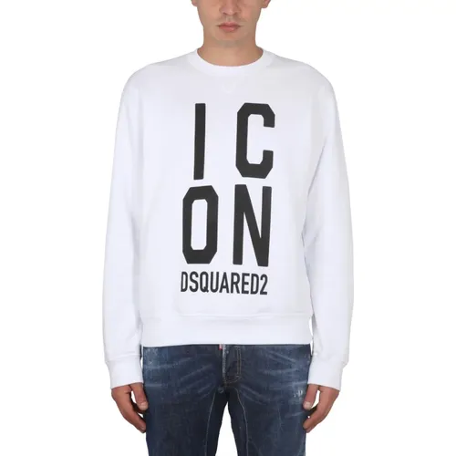 Sweatshirt mit Logo-Print , Herren, Größe: 2XL - Dsquared2 - Modalova