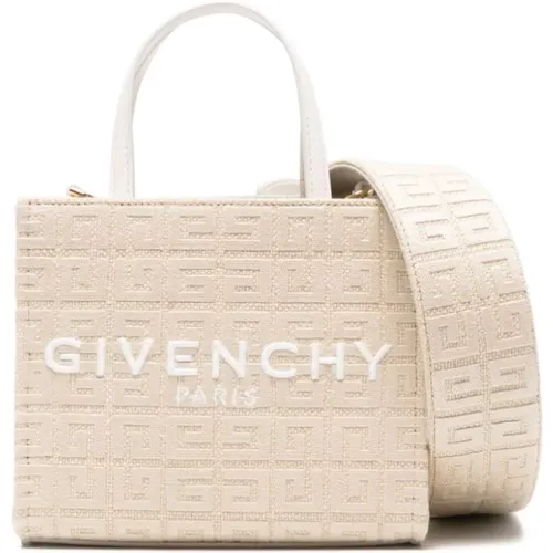 Weiße Canvas Tasche mit 4G Motiv - Givenchy - Modalova