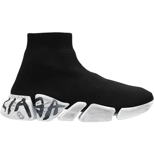 ‘Speed 2.0 graffiti’ Socken-Sneakers , Damen, Größe: 35 EU - Balenciaga - Modalova