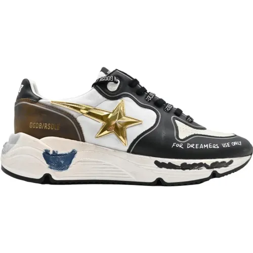 Running Sole Sneakers Black White Brown , male, Sizes: 9 UK - Golden Goose - Modalova