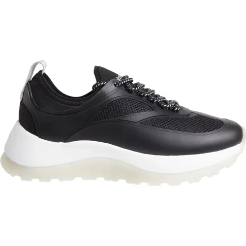 Schwarze Pearl Mix Lace-Up Sneakers , Damen, Größe: 40 EU - Calvin Klein - Modalova