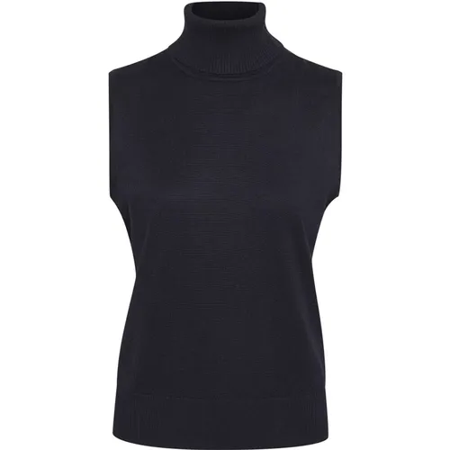 Night Sky Knit Roll-Neck Vest , female, Sizes: M, XL, L, XS, S - Saint Tropez - Modalova