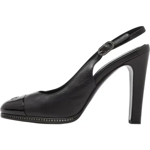 Pre-owned Leather heels , female, Sizes: 5 1/2 UK - Chanel Vintage - Modalova