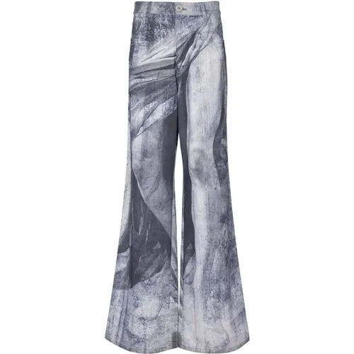 Lockere Jeans mit Statuen-Print - Balmain - Modalova