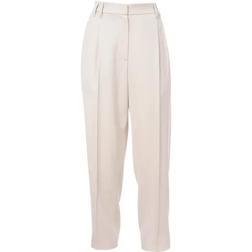 Tailored Cigarette Pants in Viscose Gabardine , female, Sizes: 2XS - BRUNELLO CUCINELLI - Modalova