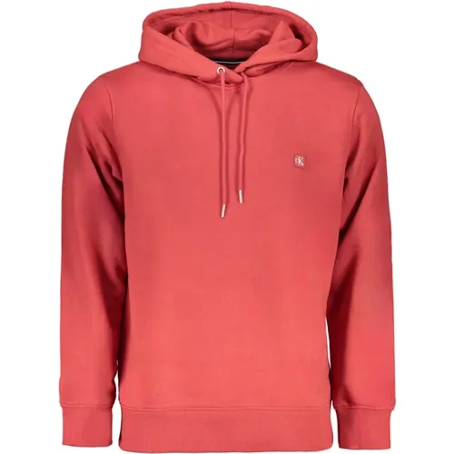 Roter Kapuzenpullover mit Logo - Calvin Klein - Modalova