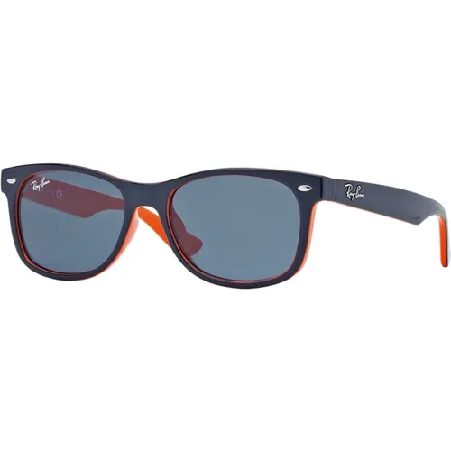 Blaue Junior New Wayfarer Sonnenbrille , unisex, Größe: 47 MM - Ray-Ban - Modalova