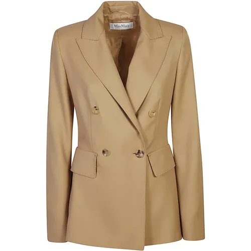 Doppelreihiger Blazer in Haselnuss - Max Mara - Modalova