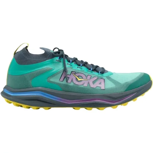 Green Sneakers with Logo Print , male, Sizes: 8 UK, 6 1/2 UK, 9 UK, 10 UK, 10 1/2 UK, 9 1/2 UK, 7 UK, 7 1/2 UK - Hoka One One - Modalova