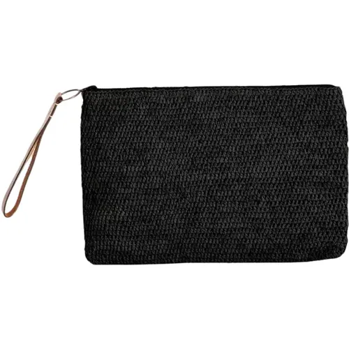 Raphia Crochet Clutch AMPY,Raphia Gehäkeltes Handgelenkband AMPY,Raphia Gehäkelte Clutch Ampy - Ibeliv - Modalova