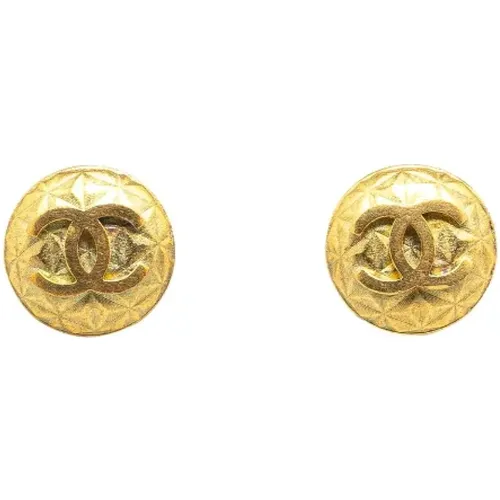 Pre-owned Metal earrings , female, Sizes: ONE SIZE - Chanel Vintage - Modalova