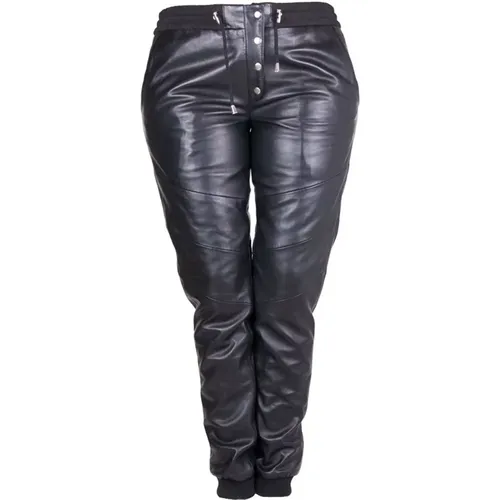 Leather Trousers , female, Sizes: S, XS - Notyz - Modalova