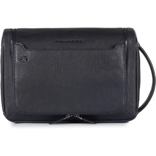 Leather Bags Black Square Collection , unisex, Sizes: ONE SIZE - Piquadro - Modalova