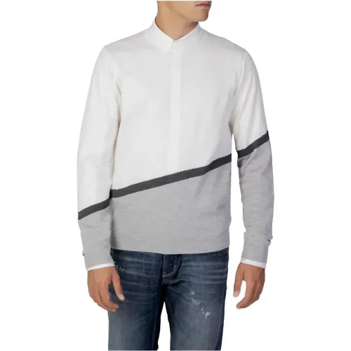 Weißer Langarm-Strickpullover , Herren, Größe: XL - Antony Morato - Modalova