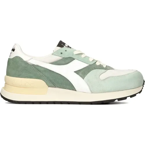 Herren Low Sneakers Grün Weiß , Herren, Größe: 41 EU - Diadora - Modalova