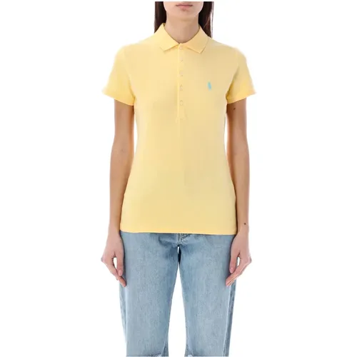 Klassisches Polo-Shirt in Maisgelb , Damen, Größe: L - Ralph Lauren - Modalova