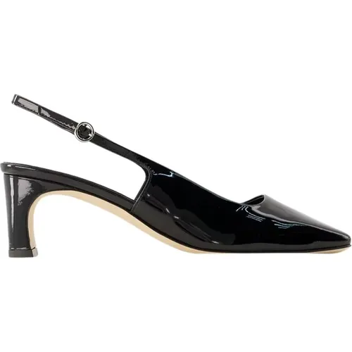 Patent Leather Slip-On Heels , female, Sizes: 2 UK, 5 UK, 6 UK - aeyde - Modalova