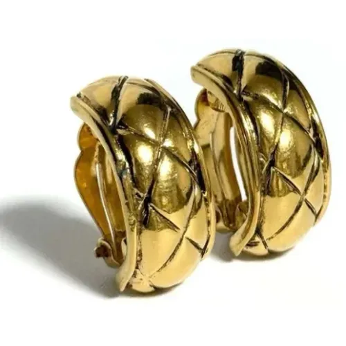 Pre-owned Metal earrings , female, Sizes: ONE SIZE - Chanel Vintage - Modalova