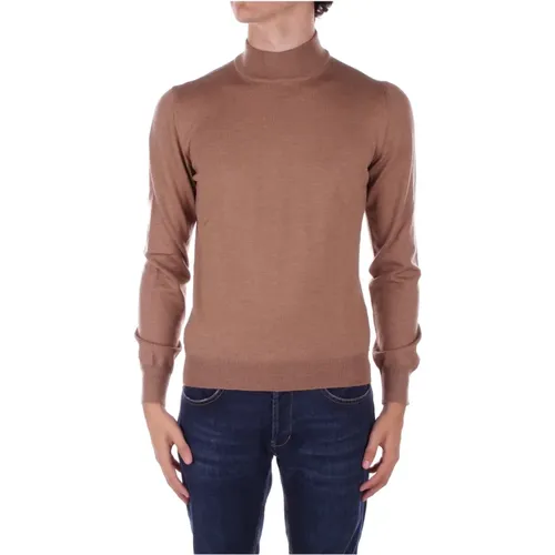 Brauner Rollkragenpullover Lionel - Tagliatore - Modalova