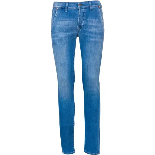 Slim Fit Dark Wash Denim Jeans , male, Sizes: W42, W32 - Roy Roger's - Modalova
