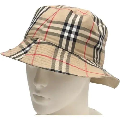 Pre-owned Cotton hats , female, Sizes: ONE SIZE - Burberry Vintage - Modalova