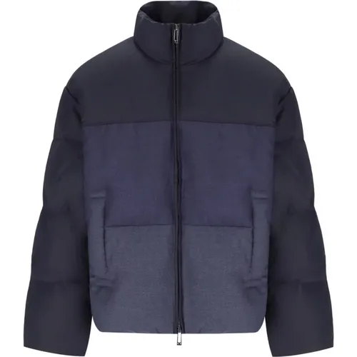 Blaue Degrade Steppjacke - Emporio Armani - Modalova