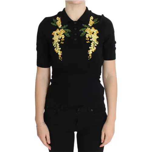 Polo Shirts , Damen, Größe: 3XS - Dolce & Gabbana - Modalova