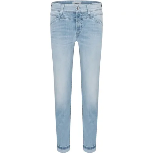 Seam Crop Jeans in Light , female, Sizes: 2XL, M, S, XL, L - CAMBIO - Modalova