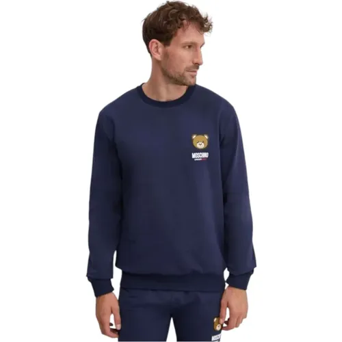 Crew Neck Sweatshirt , Herren, Größe: M - Moschino - Modalova