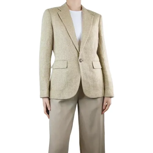 Pre-owned Linen outerwear , female, Sizes: S - Ralph Lauren Pre-owned - Modalova