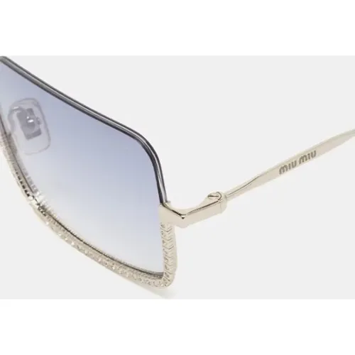 Pre-owned Glass sunglasses , female, Sizes: ONE SIZE - Miu Miu Pre-owned - Modalova