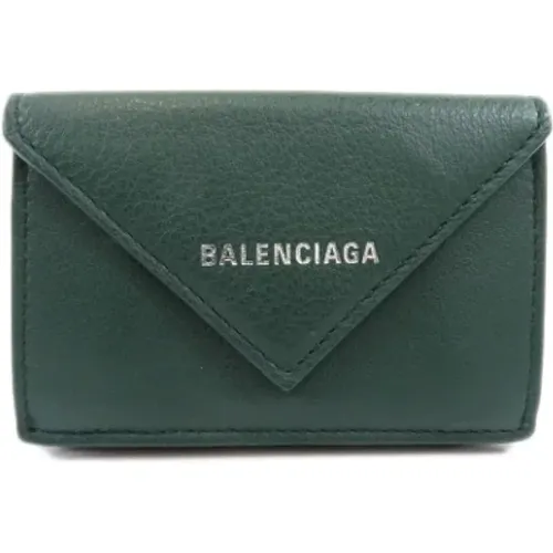 Pre-owned Leather Wallet , female, Sizes: ONE SIZE - Balenciaga Vintage - Modalova