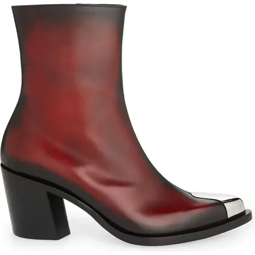 Leather Cowboy Punk Boots , female, Sizes: 2 UK, 4 UK, 3 UK - alexander mcqueen - Modalova