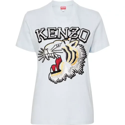 Clear Tiger Varsity T-shirt , female, Sizes: S - Kenzo - Modalova