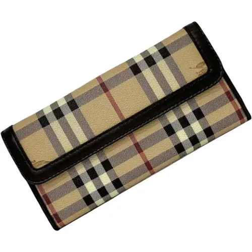 Pre-owned Canvas wallets , female, Sizes: ONE SIZE - Burberry Vintage - Modalova