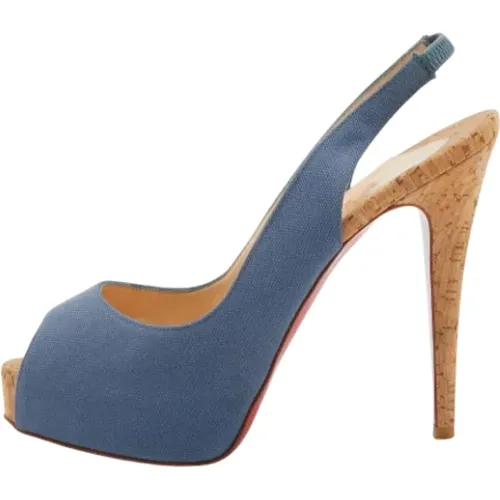 Pre-owned Canvas heels , Damen, Größe: 38 EU - Christian Louboutin Pre-owned - Modalova