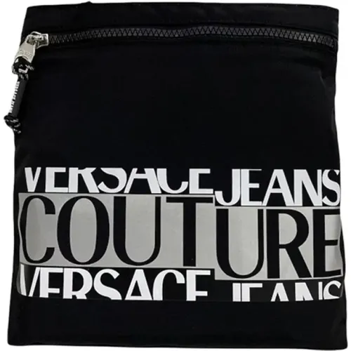 Men`s Logo Lettering Shoulder Bag , male, Sizes: ONE SIZE - Versace Jeans Couture - Modalova